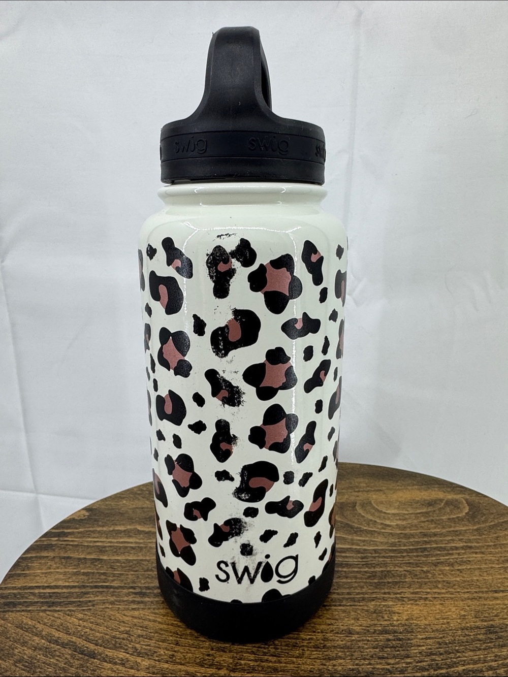 Swig Life Luxy Leopard Print Wide Mouth Stainless Water Bottle 30 oz